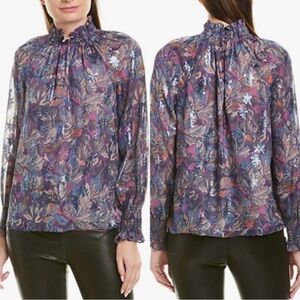 Rebecca Taylor Giverney Fleur Smocked Blouse
